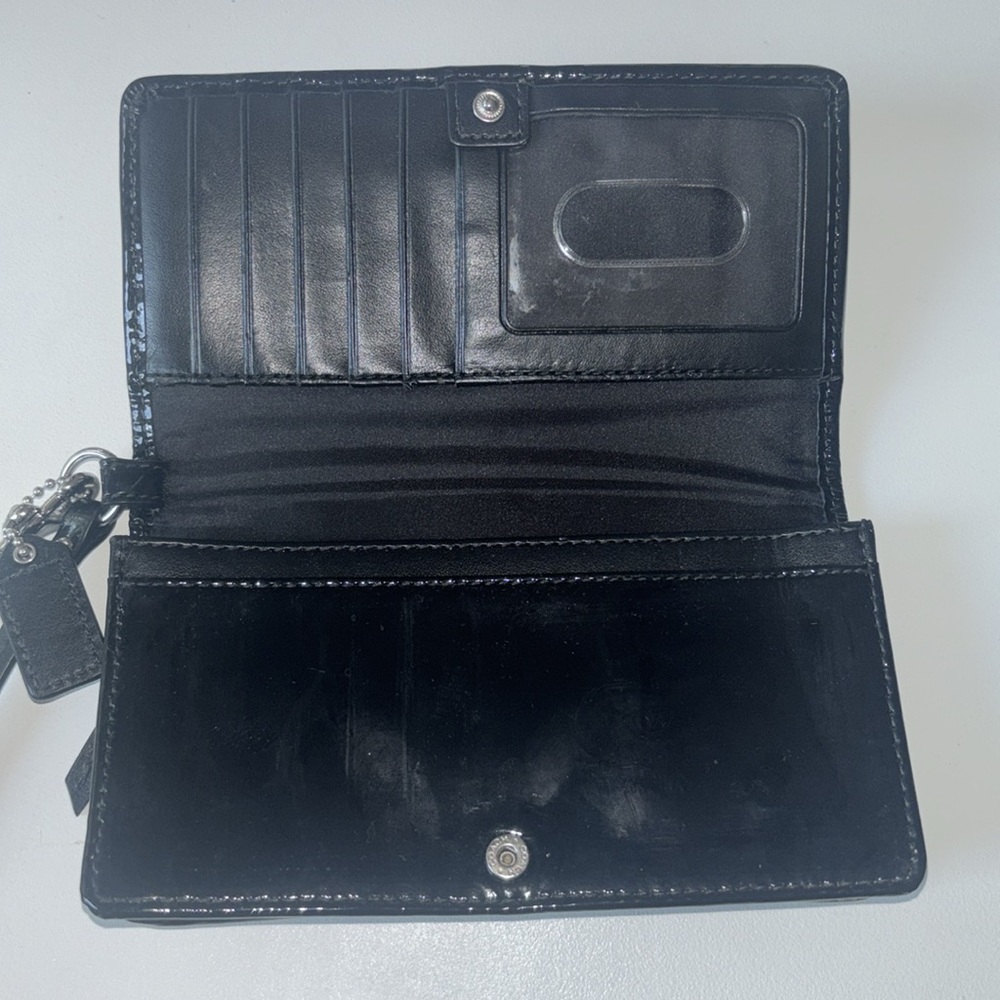 Coach Black patten leather wristlet Accessories - Picture 12 of 16